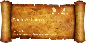 Masáth Laura névjegykártya